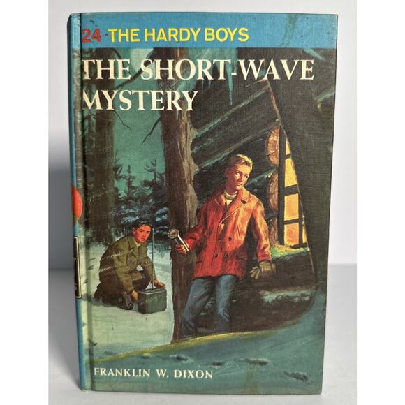 24 The Short Wave Mystery (Blue Bar) Vintage Hardy Boys Book - Picture 1 of 9